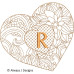 ALW568 Heart of Flowers Alphabet