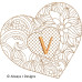ALW568 Heart of Flowers Alphabet