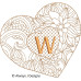 ALW568 Heart of Flowers Alphabet