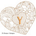 ALW568 Heart of Flowers Alphabet