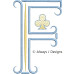 ALW585 French Country Card Alphabet