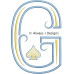 ALW585 French Country Card Alphabet