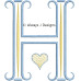 ALW585 French Country Card Alphabet