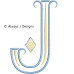 ALW585 French Country Card Alphabet