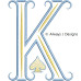 ALW585 French Country Card Alphabet