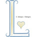 ALW585 French Country Card Alphabet