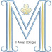 ALW585 French Country Card Alphabet