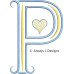 ALW585 French Country Card Alphabet