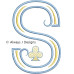 ALW585 French Country Card Alphabet