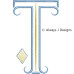 ALW585 French Country Card Alphabet
