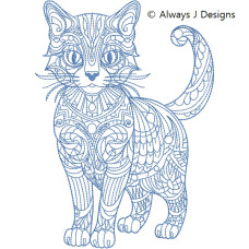 ALW589 Zentangle Cat