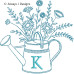 ALW624 Sprinkle Flowers Alphabet