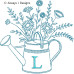 ALW624 Sprinkle Flowers Alphabet