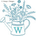 ALW624 Sprinkle Flowers Alphabet