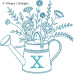 ALW624 Sprinkle Flowers Alphabet
