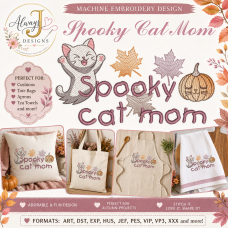 ALW629 Spooky Cat Mom