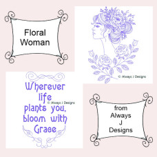 ALW633 Floral Woman