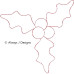 ALW653 Christmas Monster redwork