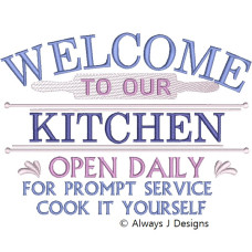 ALW662 Welcome to or Kitchen
