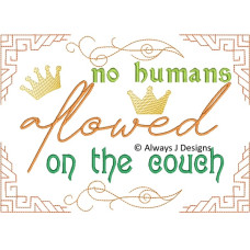 ALW740 No Humans allowed on the Couch