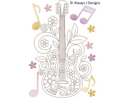 Floral Guitar