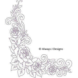 ALW807 Vintage Rose Corner