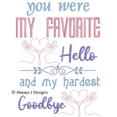 ALW819 Hello and Goodbye