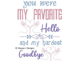 Hello and Goodbye