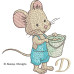 ALW827 Little Mouse Collectable Alphabet