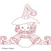 ALW875 Halloween Redwork Set