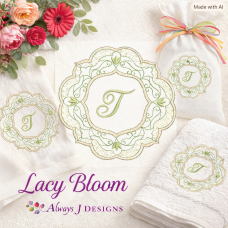 ALW904 Lacy Bloom Alphabet