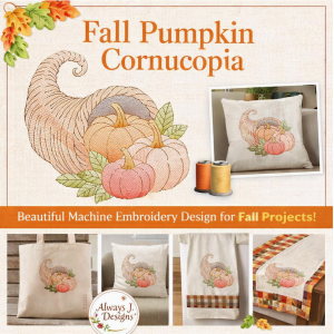 ALW915 Fall Pumpkin Cornucopia