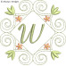 ALW916 Amber Petals Alphabet