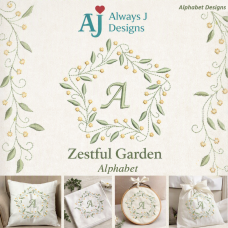 ALW933 Zestful Garden Alphabet