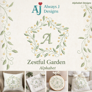 ALW933 Zestful Garden Alphabet