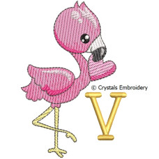 CE0032 Pink Flamingo V