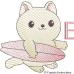 CE0049 Surfing Cat Alphabet