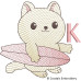 CE0049 Surfing Cat Alphabet