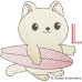 CE0049 Surfing Cat Alphabet