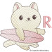 CE0049 Surfing Cat Alphabet