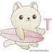 CE0049 Surfing Cat Alphabet