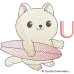 CE0049 Surfing Cat Alphabet