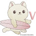 CE0049 Surfing Cat Alphabet