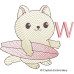 CE0049 Surfing Cat Alphabet