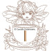 CE0063 Fairy in a tea cup Alphabet