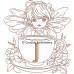 CE0063 Fairy in a tea cup Alphabet