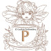 CE0063 Fairy in a tea cup Alphabet