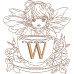 CE0063 Fairy in a tea cup Alphabet