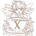CE0063 Fairy in a tea cup Alphabet