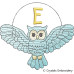 CE0076 Turquoise Owl Alphabet